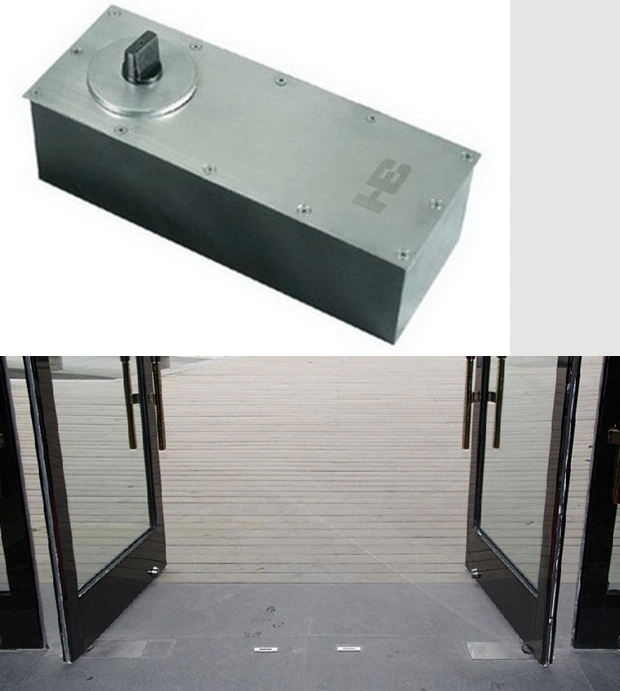 120kg Double Cylinder Automatic Floor Spring Door Closer Ce / SGS/ISO