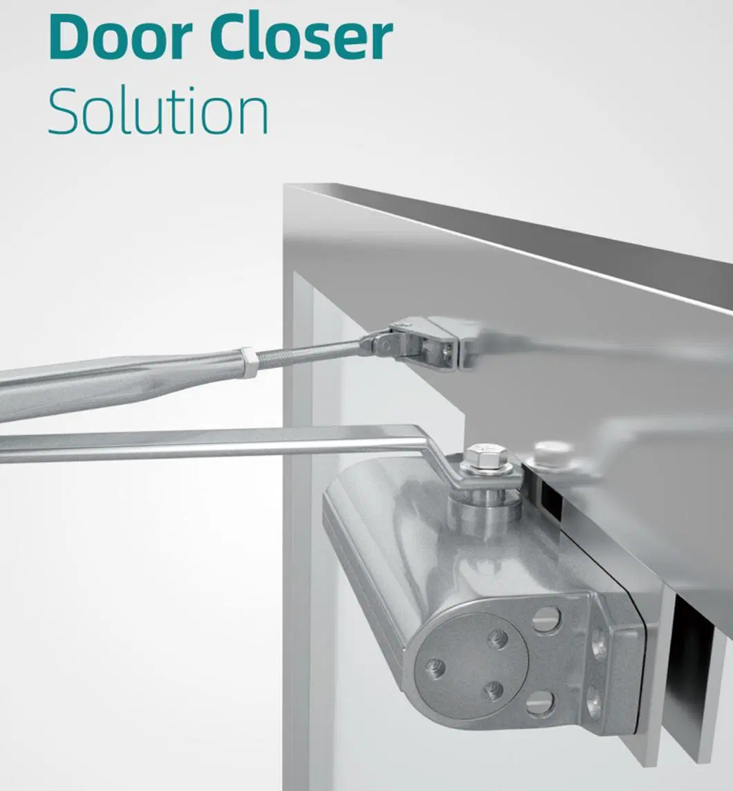 Commercial Door Closer Heavy Duty High Traffic Adjustable ANSI/Bhma Grade 1 Standard Automatic Closers Hydraulic