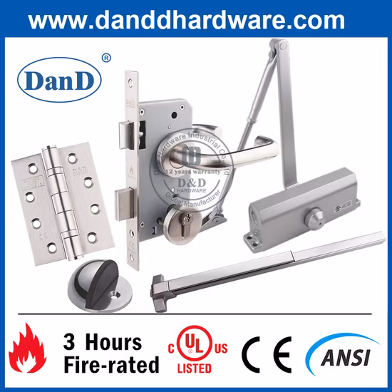 UL Listed Aluminium Alloy Parallel Arm Installation Commercial Door Closer